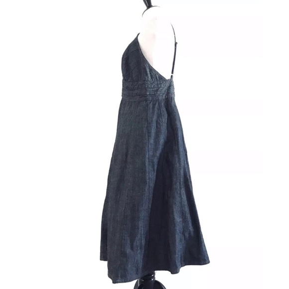 For Joseph | Designer Denim Dress  Empire Waist - Picture 4 of 8